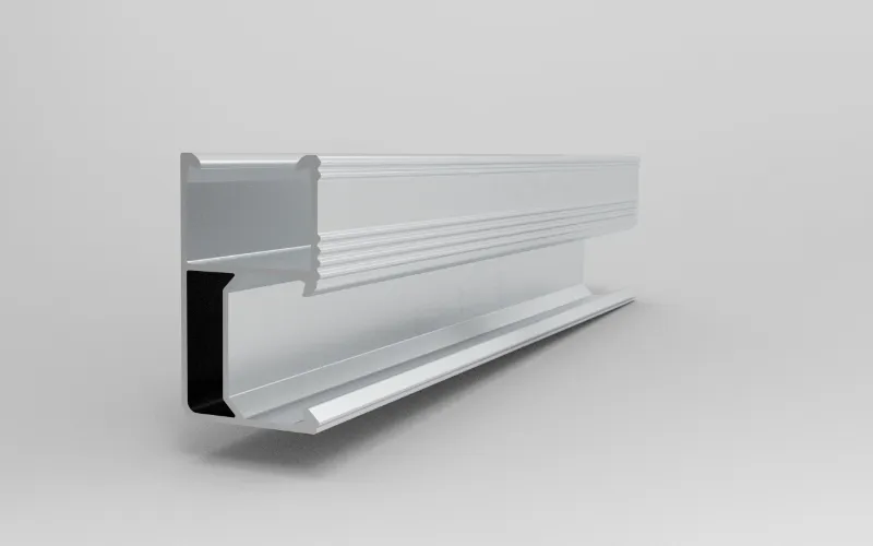 R45 aluminium montagerail voor zonne-energie