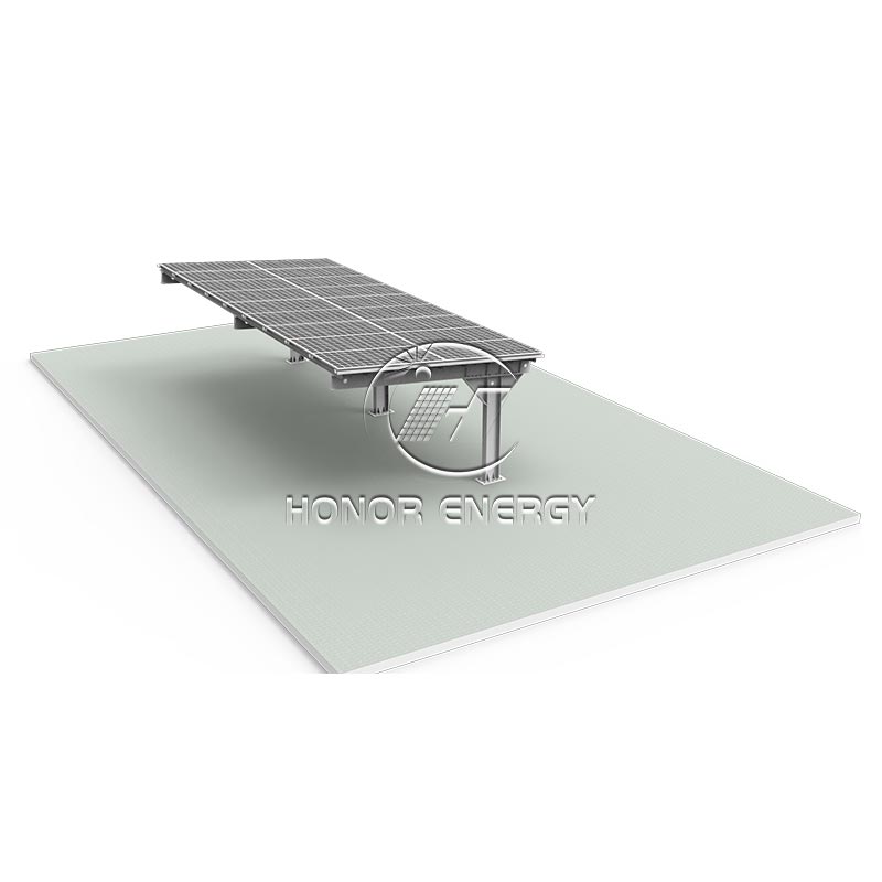 Stalen enkele post zonne -carportbevestiging